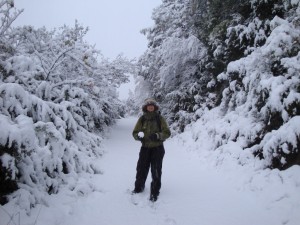 Ana on th path up to Santa Elena