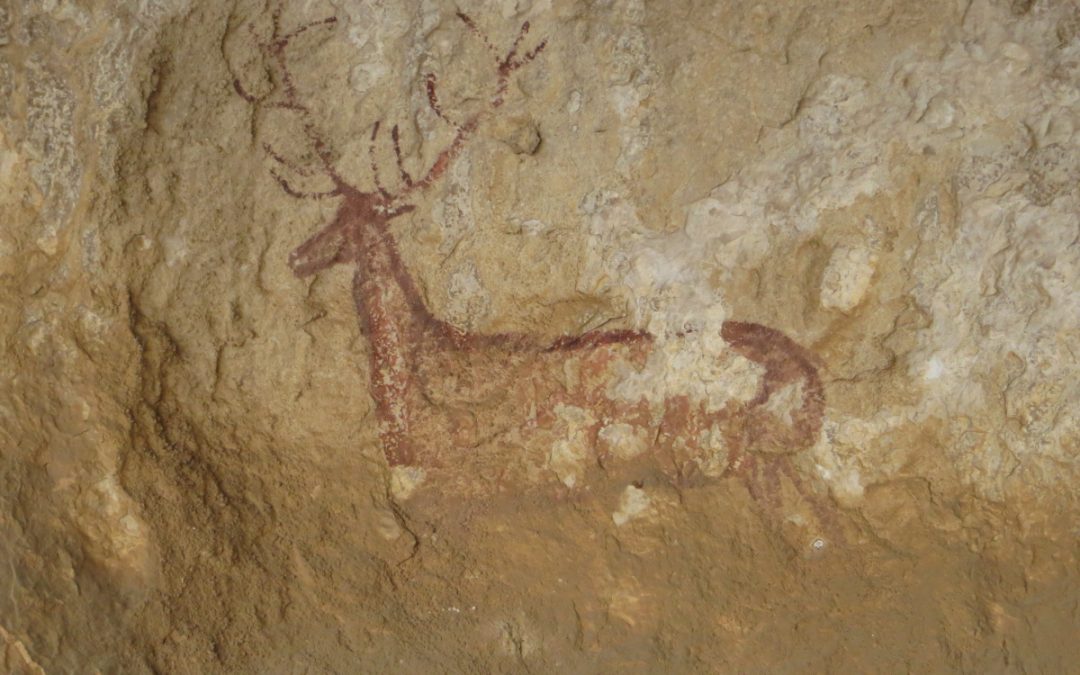 Cave paintings at Alquezar