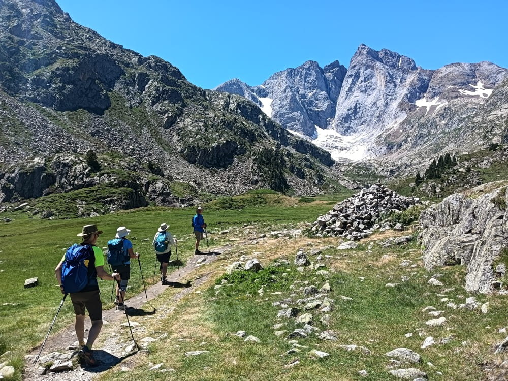 French Pyrenees hiking holiday (15) Ice cream in Torla