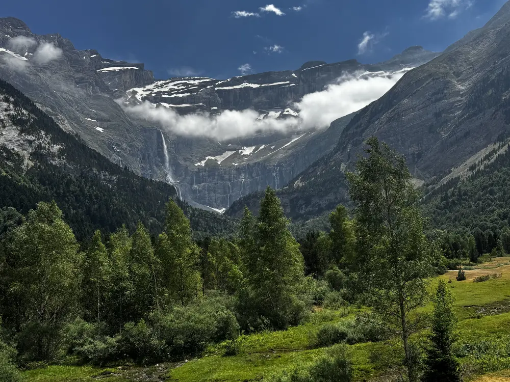 Waterfalls in the Cirque de Gavarnie on the Alta Ruta de Los Perdidos