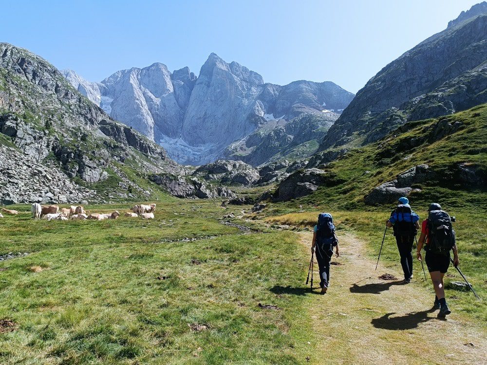 North Face of Vignemale on the Alta Ruta de Los Perdidos