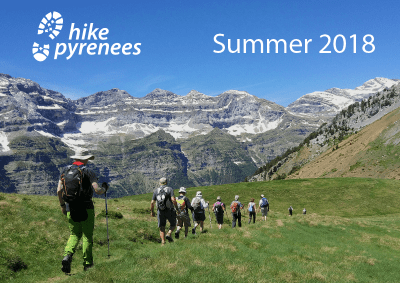 Walking holiday Pyrenees brochure 2018