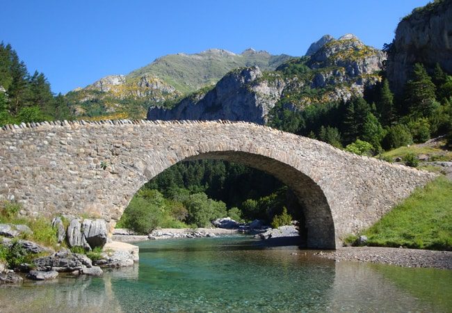 Bridge at Bujaruelo on the Alta Ruta de Los Perdidos