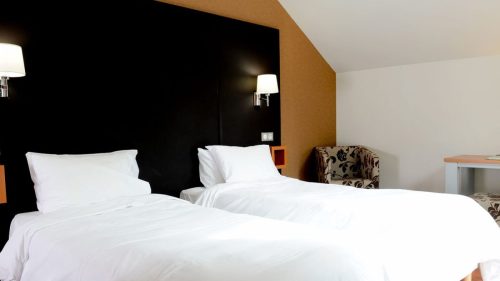 Twin room in Hotel Brèche de Roland, Gavarnie Gèdre, French Pyrenees