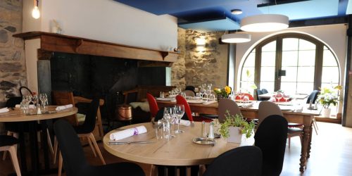 Dining area in Hotel Brèche de Roland, Gavarnie Gèdre, French Pyrenees