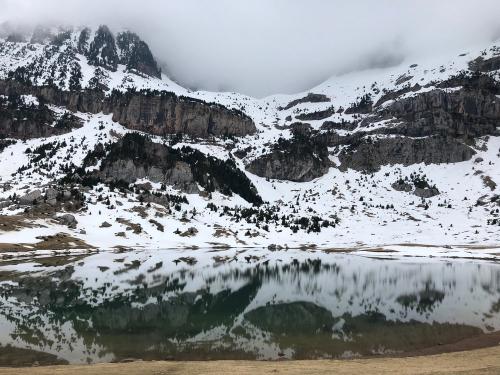 Beautiful reflections in Ibon de Piedrafita