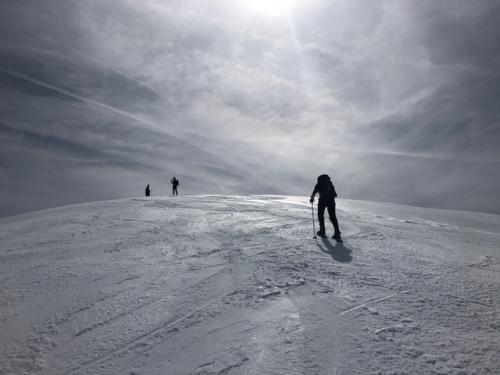 Approaching the summit