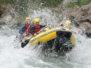 White water rafting in the Pyrenees